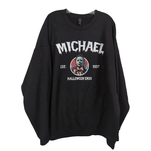 Gildan Men’s 3XL Black Michael Myers Halloween Ends Sweatshirt Men’s 3XL - Picture 1 of 12